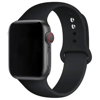 Силиконовый Ремешок для Apple Watch 45мм 41мм 44мм 40мм 49мм 42мм 38мм Спортивный Ремешок Браслет iWatch Series Ultra 2 8 7 SE 6 5 4 3 Ремень
