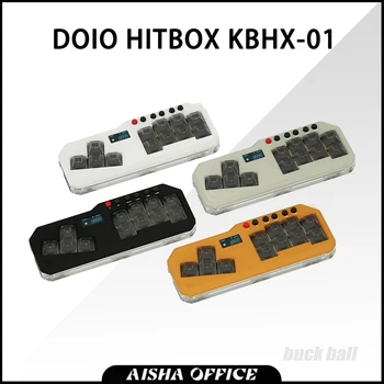 Механическая Клавиатура DOIO HITBOX KBHX-01 Алюминиевый OLED-дисплей Fighting Rocker Мини-Игровая Клавиатура Hot Swap RGB Arcade Game Pc