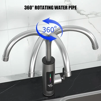 Электрический водонагреватель кран 3000 Вт кухонный кран мгновенного нагрева с вращением на 360 градусов водонагреватель кухонные принадлежности для ванной комнаты