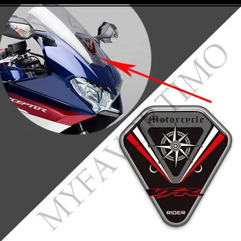 Для Honda VFR 400 600 700 750 800 1200 X F VFR1200F Мотоцикл Протектор Бака Накладки Наклейки Газойль Комплект Колено Эмблема Логотип
