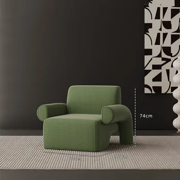 Современный Акцентный Стул Дизайнерской Гостиной Nordic Relaxing Reading Lounge Chair Для Макияжа Lazy Sillon Мебель С Откидной Спинкой DWH
