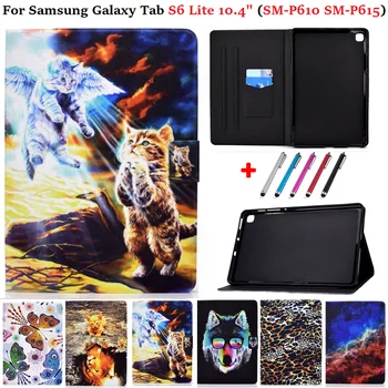 Флип-чехол для Samsung Galaxy Tab S6 Lite 10,4 дюйма 2020 P610 P615 Чехол SM-P610 SM-P615 10,4 