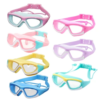Регулируемые детские очки для плавания, Мини-удобные очки для плавания с защитой от запотевания и ультрафиолета