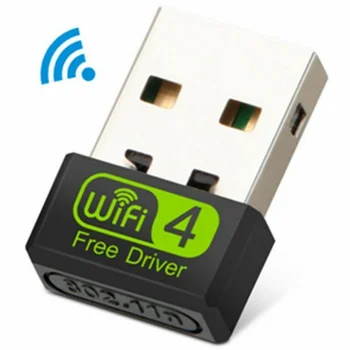 Мини-Размер WiFi Адаптер Бесплатный Драйвер USB Wi Fi Ключ Беспроводная Сетевая Карта 2.4 G Wi-Fi Приемник для Настольных ПК Ноутбук