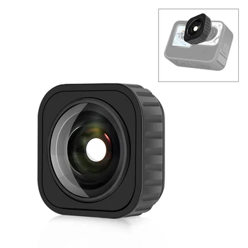 Объектив камеры с защитой от встряхивания, широкоугольная поддержка 155 °, 5-метровый водонепроницаемый объектив, совместимый с GoPro Max/ Hero 12 11 10 9 Черный