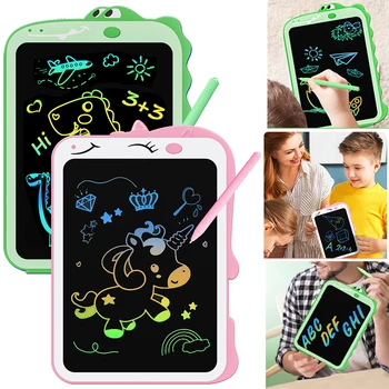 8,5-дюймовый ЖК-планшет для письма, стираемый единорог/динозавр, красочный планшет для рисования каракулей для девочек и мальчиков 3-9 лет