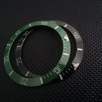 Высококачественные 38,5 мм Черно-Зеленые Вставки Для Безеля Часов Керамическое Кольцо Аксессуары Для Часов Подходят Для RLX SUB 41 мм 126610 Machinery Watch