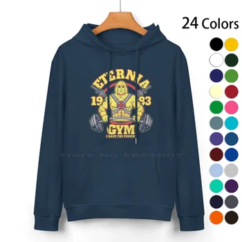 Eternia Gym Свитер с капюшоном из чистого хлопка 24 цвета для тренажерного зала и фитнеса Eternia Heman Masters Of Universe Skeletor He Man Mountain Myah