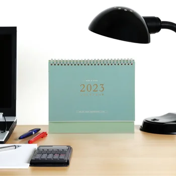 Настольный календарь 2024 года для рабочего стола делового офиса цвета слоновой кости, белый, большой новогодний выпуск 2023 Месяц - декабрь