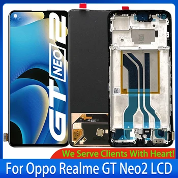 ORI/AMOLED Для Oppo Realme GT Neo2 RMX3370 ЖК-дисплей + Сенсорный Дигитайзер Для Замены ЖК-дисплея Realme GT Neo 2