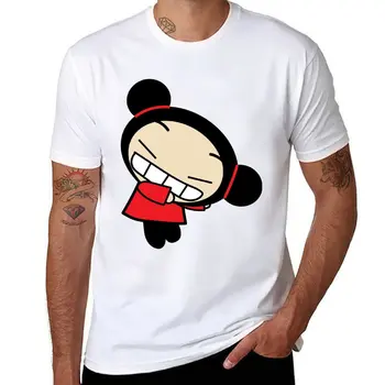 Новая футболка Happy Pucca kawaii clothes на заказ, футболки нового выпуска, мужские графические футболки, забавные