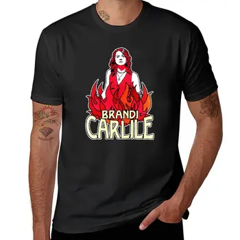 Новая футболка Brandi Carlile, короткий летний топ, рубашка с животным принтом для мальчиков, быстросохнущая рубашка, забавные футболки для мужчин