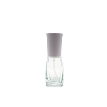 YUXI New, Прозрачная косметическая стеклянная бутылка с белой крышкой, вакуумный флакон для лосьона 60 г/60 мл