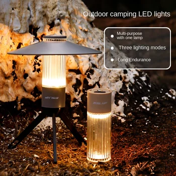 Заряжаемый походный фонарь Портативный фонарь для кемпинга на открытом воздухе Магнит Аварийное освещение Подвесная лампа для палатки Мощная Рабочая лампа