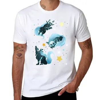 Новая футболка с космическим волком, летняя одежда, футболки для мальчиков, футболки с коротким рукавом, эстетическая одежда, футболка для мужчин