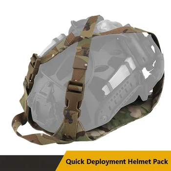 Быстроразъемный комплект снаряжения для тактического шлема Защитный чехол Адаптируется к различным шлемам Встроенный ремешок прибора ночного видения