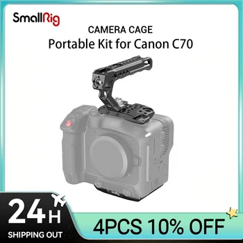 Комплект ручек для портативной камеры SmallRig для Canon C70 Оснащен несколькими отверстиями с резьбой 1/4-20. холодная обувь 3190