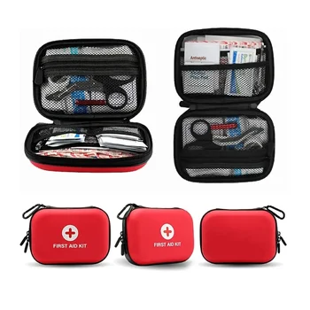 Жесткий футляр для оказания первой помощи Пустой футляр из ракушки EVA Красная медицинская сумка для домашнего здоровья, экстренного реагирования, кемпинга на открытом воздухе