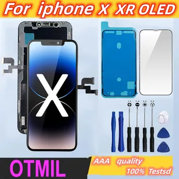 OLED Pantalla Для iphone X LCD XR 11 Экран OLED ЖК-дисплей Сенсорный Экран Дигитайзер В Сборе Для iPhone X XS Max Замена ЖК-дисплея
