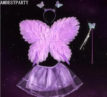 2018 Вечеринка для взрослых и детей Принцесса фея крылья бабочки волшебная палочка набор игрушек для выступлений Детский головной обруч AMBESTPARTY
