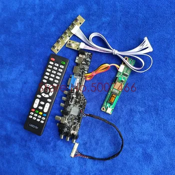 Комплект платы ЖК-контроллера USB VGA Сигнал Цифровой DVB 1CCFL Для B156XW01/LP156WH1/M156NWR1/N156B3 Экран 1366*768 30-Контактный LVDS