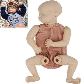 50 СМ Reborn Baby Doll Parts Sleep 20 дюЙмов Ручной Работы DIY Пустой Кукольный Комплект Виниловые Неокрашенные Незаконченные Части Куклы Рождественский Подарок На День Рождения