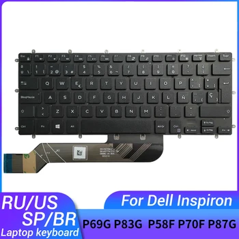 НОВАЯ русская/американская/испанская/Бразильская клавиатура для ноутбука DELL Inspiron P69G P69G001 P83G P83G001 P58F P58F001 P70F P70F001 P87G P87G001