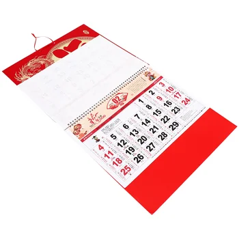 Настенный календарь на 2024 год Офисные Календари Деликатная Домашняя Традиция Китайский Год Дракона Бумажный Новый подарок