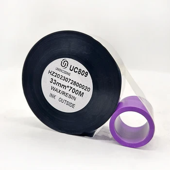 Прозрачная печать, устойчивая к трению Восковая смола, Термотрансферная лента 33* 450 мм для термотрансферной печати