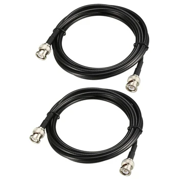 Коаксиальный кабель RG58 с разъемами BNC Male-BNC Male 50 Ом 6 Футов 2шт