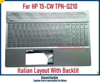 StoneTaskin Новая Итальянская Клавиатура для Ноутбука HP Pavilion 15-CW 15-CS TPN-Q208 TPN-Q210 IT С Подставкой Для рук Серебристая Версия GPU KB