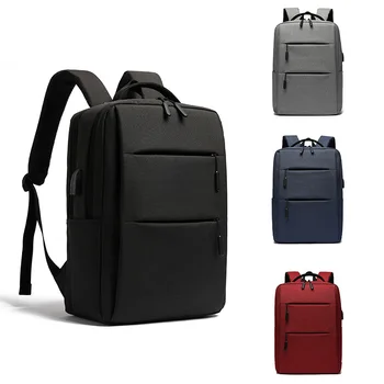Новый рюкзак Мужская Повседневная деловая сумка для компьютера USB Большой емкости Дорожный студенческий рюкзак на открытом воздухе