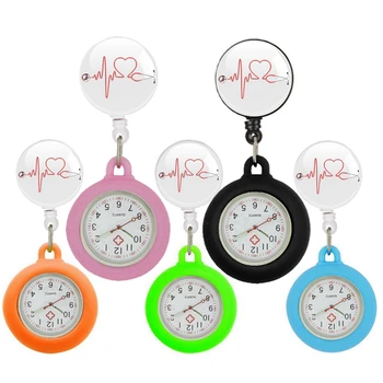 красочная медсестра доктор больничный Стетоскоп Очки для сердцебиения модные женские мужские медицинские Выдвижные карманные часы для педиатрии