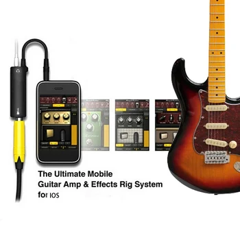 Для Irig Mobile Effects Гитарные эффекты Эффекты движущейся гитары Замените гитары новыми преобразователями интерфейса для телефонной гитары