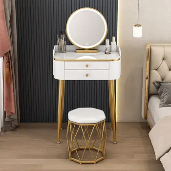 Новый туалетный столик в спальне, небольшая квартира, простой современный Чистый Красный шкаф для макияжа, светлый, роскошный, практичный