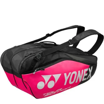 Сумка для бадминтона Yonex из натуральной кожи Yy Спортивный брендовый рюкзак для ракетки из 6 предметов с сумкой для обуви Bag9826ex