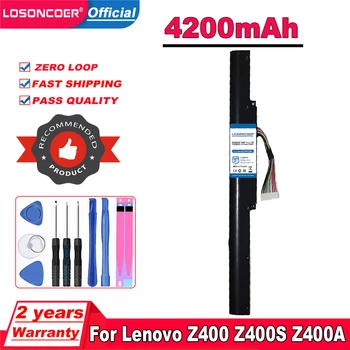 LOSONCOER 4200 мАч Аккумулятор для ноутбука Lenovo Для Ideapad Z400 Z400S Z400A Z400T Z510 Z510A Z500 Z500A L12S4K01 L12L4K01 Батареи