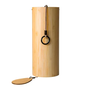 Чакровые колокольчики из натурального бамбука, Ветряные колокольчики, аккорд для медитации, ветряной колокольчик для наружного сада, патио, украшения дома, медитации и релаксации
