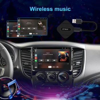 AI CarPlay Box, беспроводной CarPlay и автоматический адаптер Android, мини-бокс для потокового воспроизведения в автомобиле.