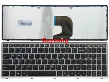 Клавиатура для ноутбука из США для Lenovo Ideapad Z500 Z500A Z500 Z500G P500 E клавиатура с серебристой рамкой