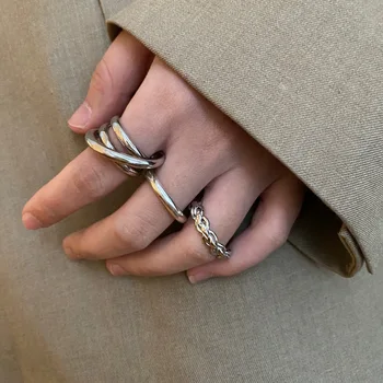 Модное кольцо Кольцо из нержавеющей стали Женские кольца пара подходящих модных подарков