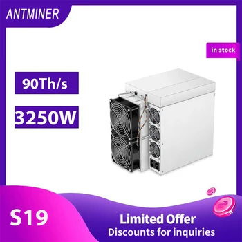 Bitmain Antminer S19 90T BTC BCH Биткоин Майнер Бесплатная доставка