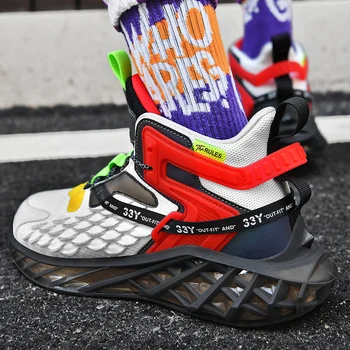 Новые Дизайнерские Зимние Высокоэластичные Мужские Кроссовки, Высококачественная Спортивная Баскетбольная обувь Для Мужчин, Уличная Обувь Для Взрослых