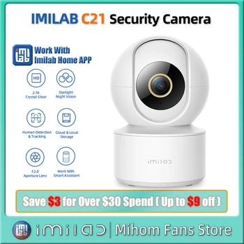 IMILAB C21 Домашняя Камера Безопасности 4MP IP Wifi Внутреннее Видеонаблюдение CCTV Cam 360 ° Отслеживание Движения Инфракрасная Веб-камера Ночного Видения