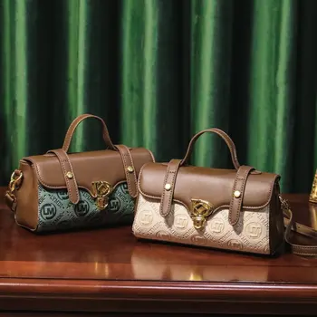 Модная ретро-сумка через плечо с изысканной текстурой, роскошная дизайнерская сумка через плечо