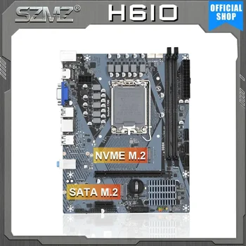 Материнская плата SZMZ H610M LGA 1700 поддерживает процессор 12-13 поколений Материнская плата H610 LGA1700 DDR4