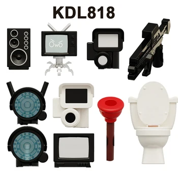 KDL818 Туалет Новый Игровой Человек Мини Собранные Строительные Блоки Из АБС Пластика Фигурки Детские Развивающие Игрушки Коллекции
