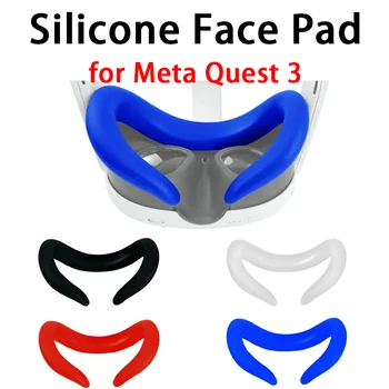 для Meta Quest 3 Силиконовый Чехол Сменная Накладка Для Лица, Накладка Для Глаз, Маска От Пота, Накладка для Очков Виртуальной реальности для Oculus Quest 3, Аксессуары