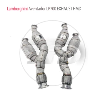 Автомобильные аксессуары HMD Выхлопная система Высокопроизводительная водосточная труба для Lamborghini Aventador LP700 LP720 LP750 с катализатором
