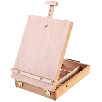 Большой Регулируемый Деревянный стол и мольберт для рисования Регулируемая Столешница и Мольберт для рисования для художников, изучающих искусство и начинающих